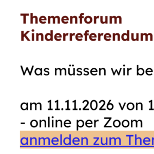 Für Ihre Teilnahme an der Fortbildung 